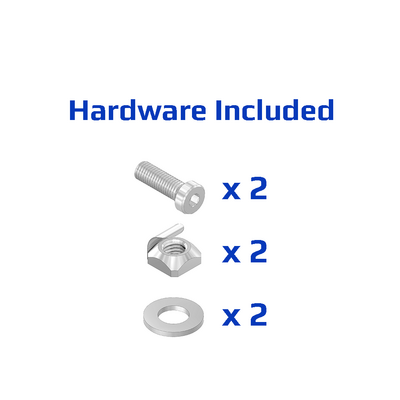 40-160-3SS MODULAR SOLUTIONS GUSSET BRACKET 18.5MM X 45MM WITH STAINLESS STEEL HARDWARE REINFORCEMENT ANGLE